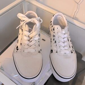 Kids size 1 white vans